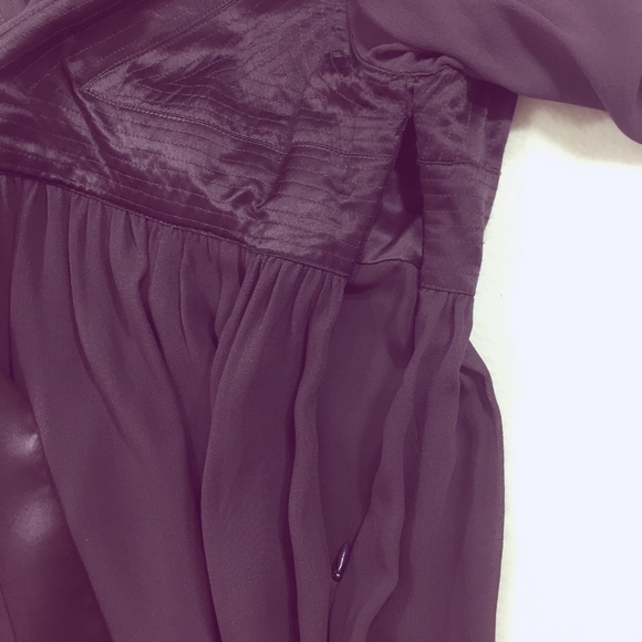 Long Sleeve Dress French Connection Silk Purple - Picture 5 of 8